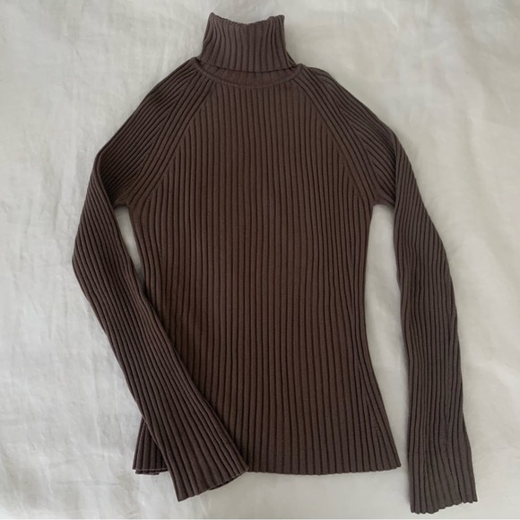 Wolford Merino Wool Turtleneck Ribbed Sweater - Picture 4 of 13